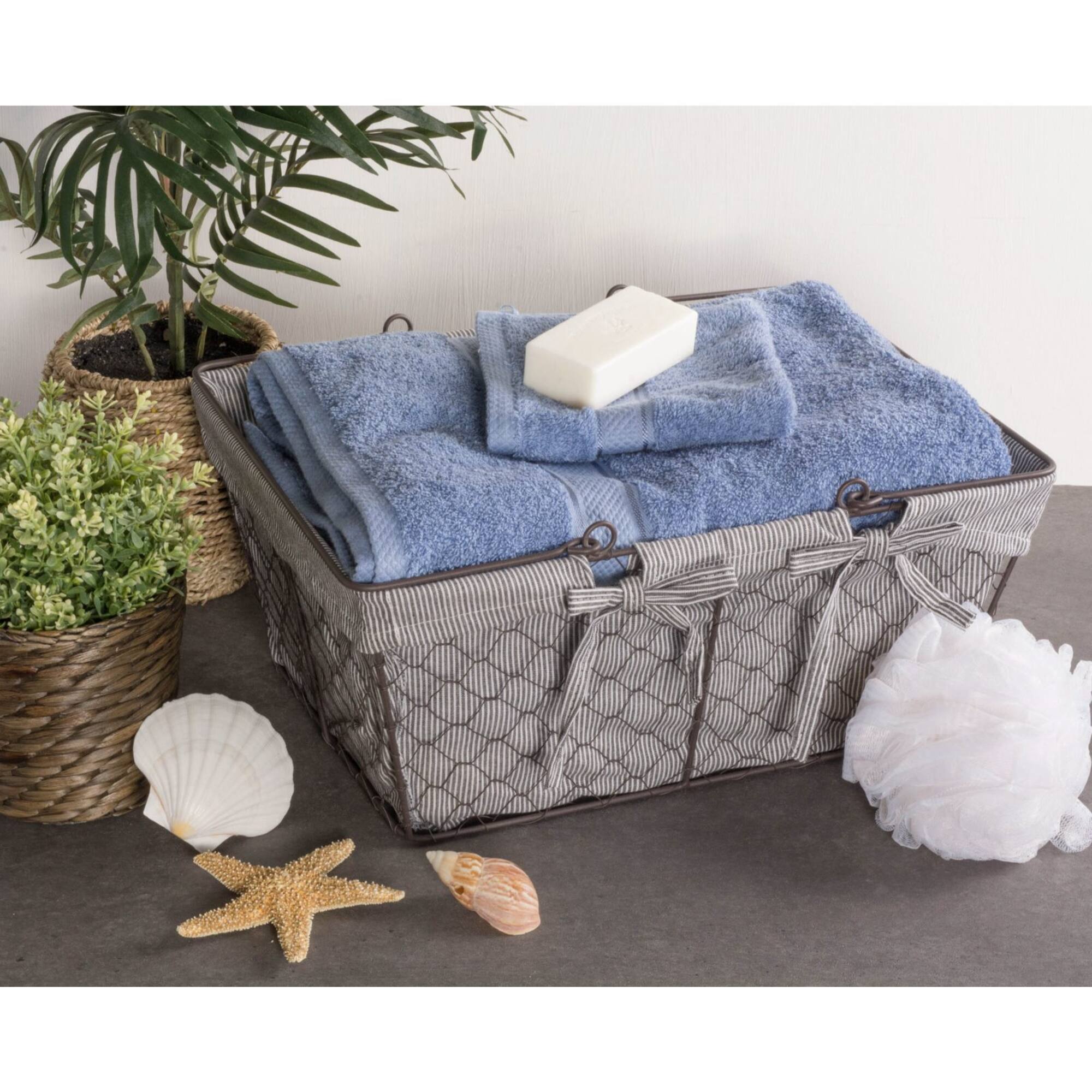 DII® Gray Chicken Wire Egg Basket